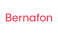 Logo von Bernafon. Bernafon, Hörgerätehersteller, Hörakustik.
