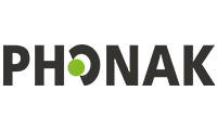 Logo von Phonak. Phonak, Hörgeräteinnovationen, Hörakustik.