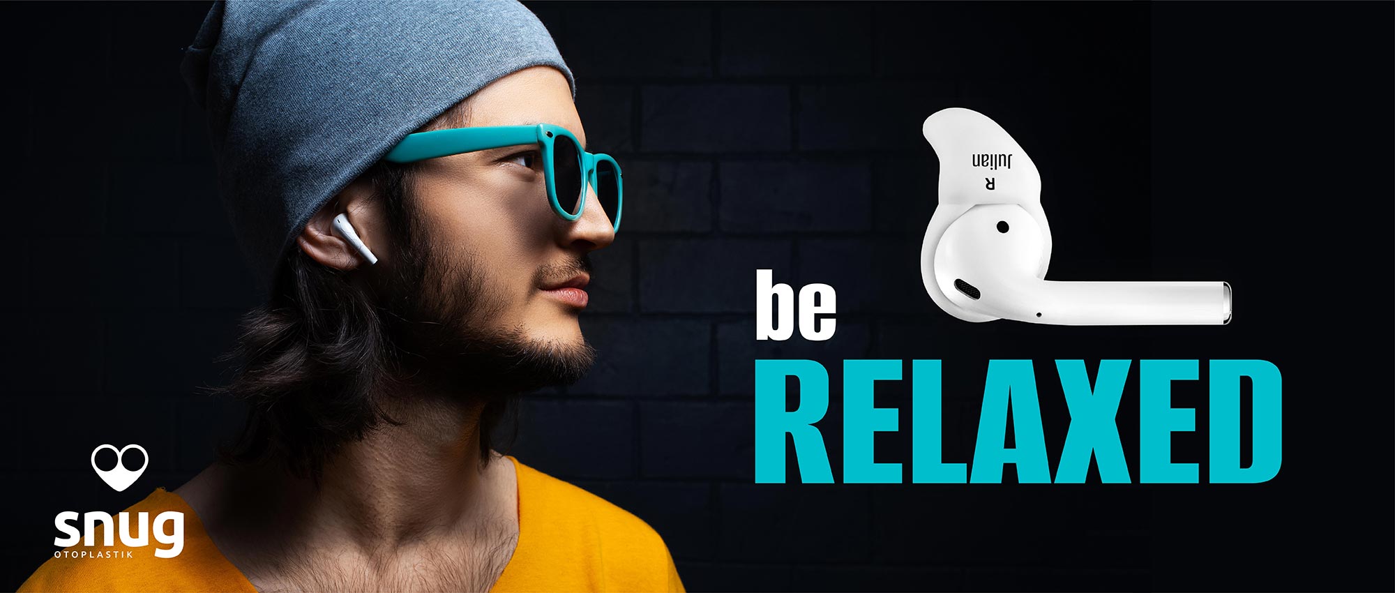 Snug Otoplastik von Hörland für optimalen Sitz und Komfort von AirPods. Individuell angepasste Otoplastiken sorgen für entspanntes und sicheres Tragen von In-Ear-Kopfhörern, selbst bei langer Nutzung. Ideal für Musik und Anrufe unterwegs. Snug Otoplastik von Hörland für optimalen Sitz und Komfort von AirPods. Individuell angepasste Otoplastiken sorgen für entspanntes und sicheres Tragen von In-Ear-Kopfhörern, selbst bei langer Nutzung. Ideal für Musik und Anrufe unterwegs.